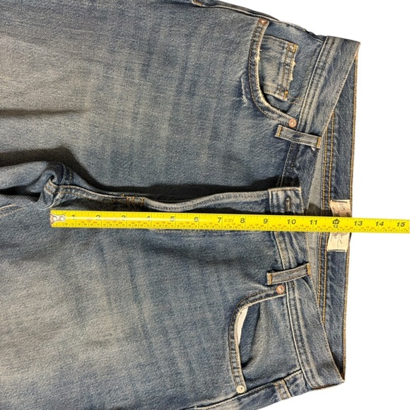 We The Free Blue Flare Distressed Jeans - Picture 9 of 9